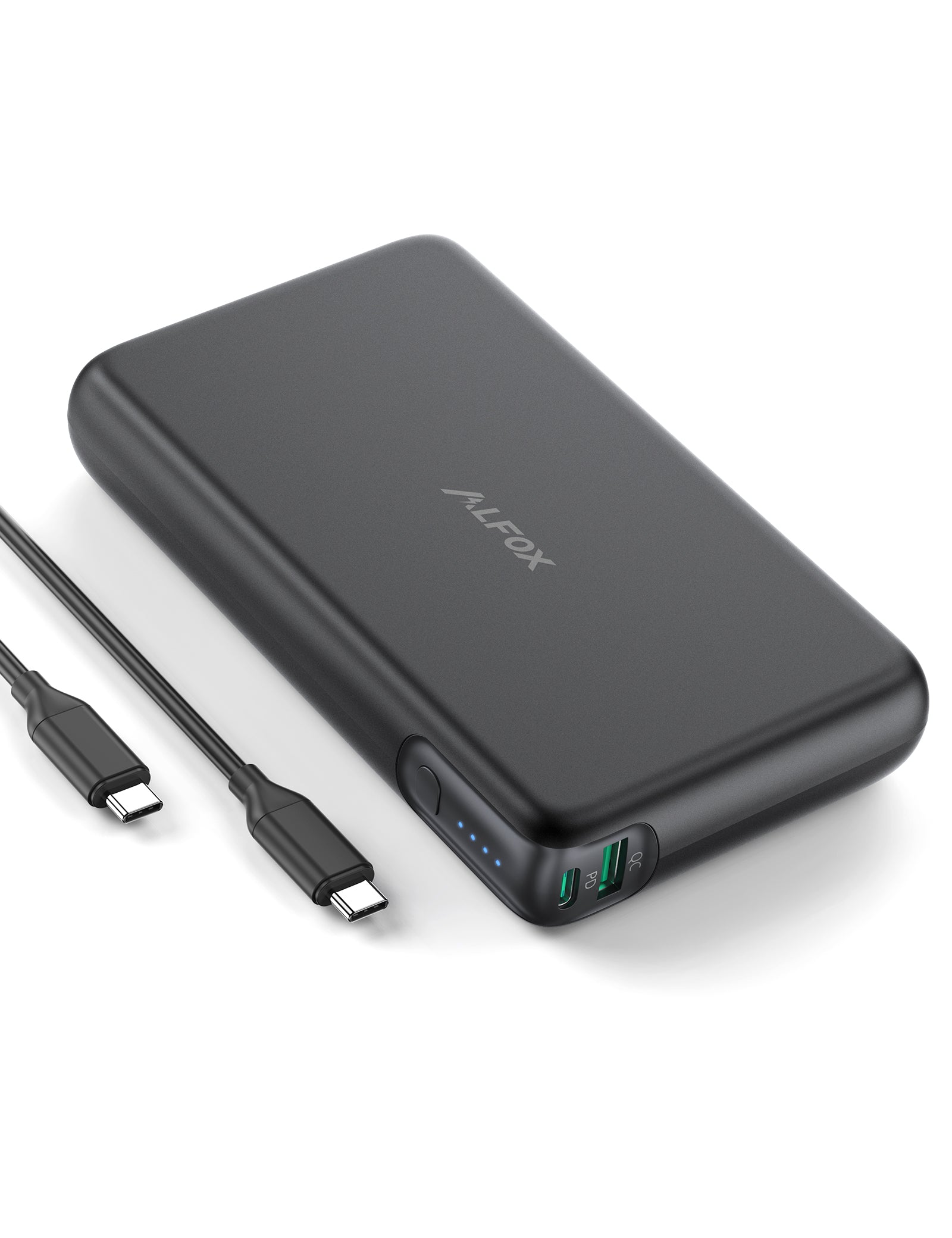 Alfox 30000mAh 100W 2-Port PD 3.0 + QC 3.0 Power Bank