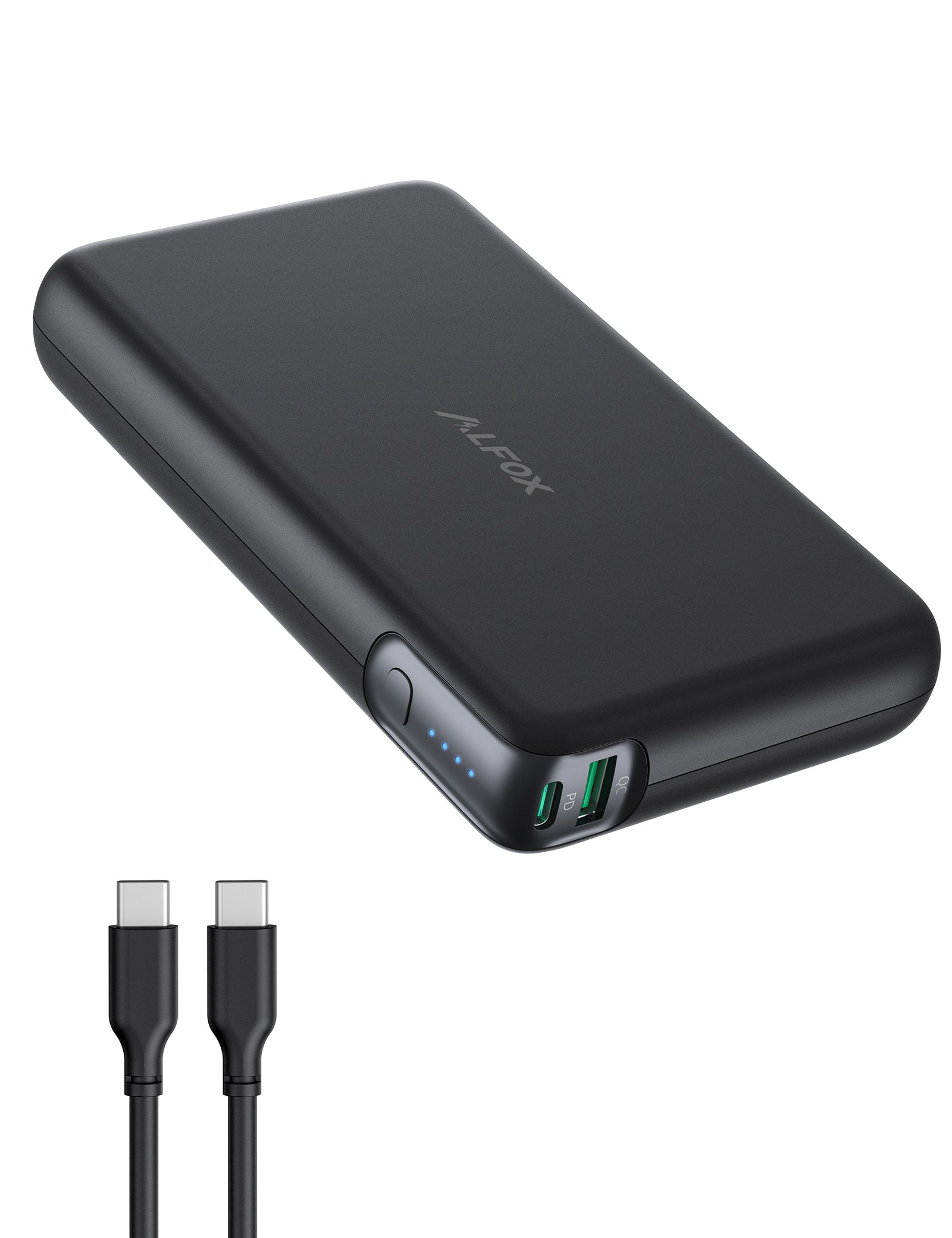 Alfox 30000mAh 100W 2-Port PD 3.0 + QC 3.0 Power Bank