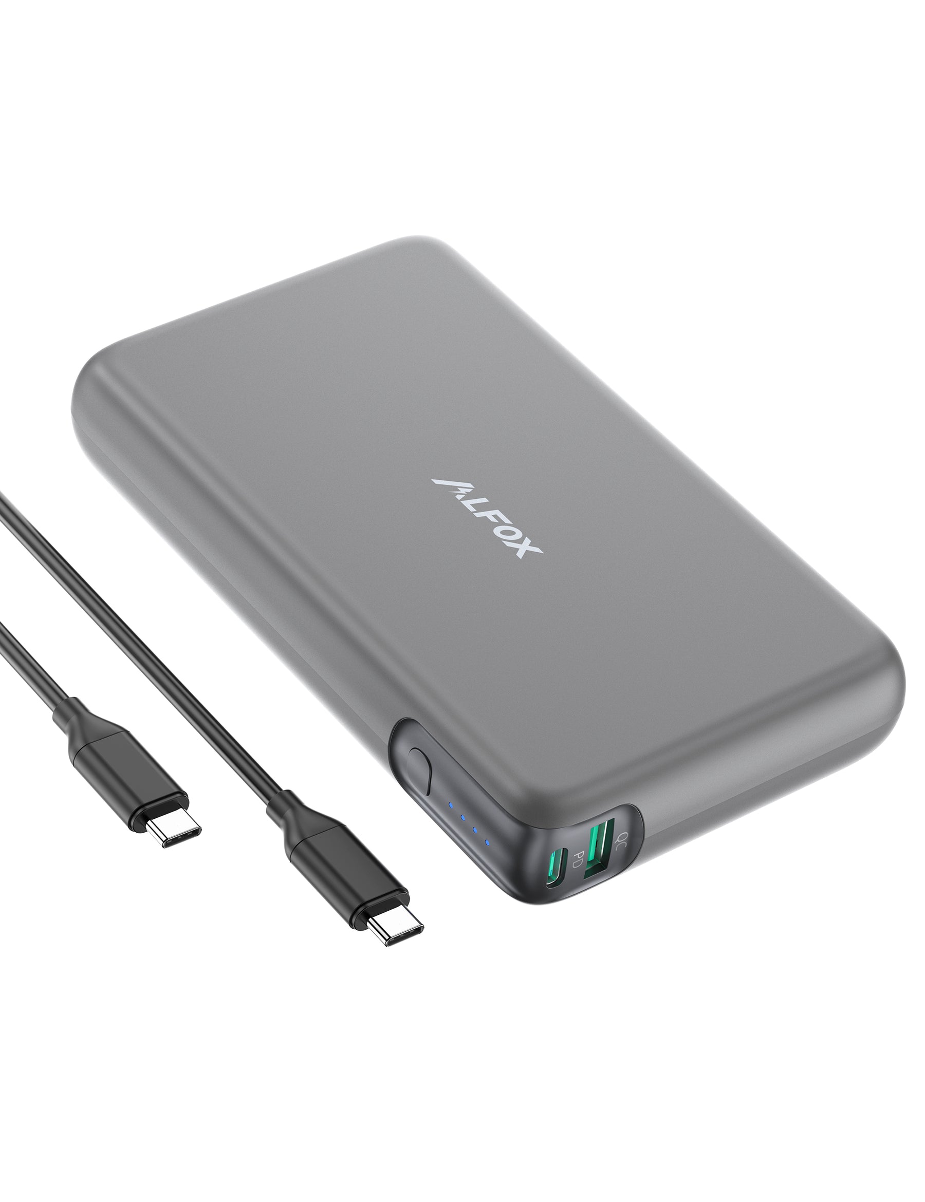 Alfox 30000mAh 100W 2-Port PD 3.0 + QC 3.0 Power Bank