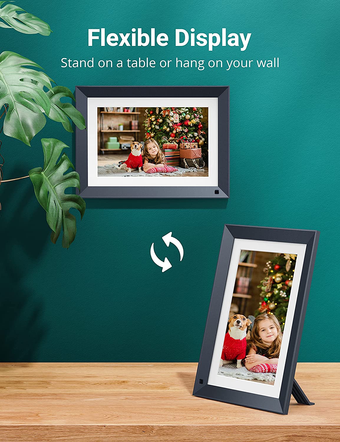 Digital Picture Frame 10.1 Inch IPS Full HD Touch Screen, WiFi Smart Photo Frame