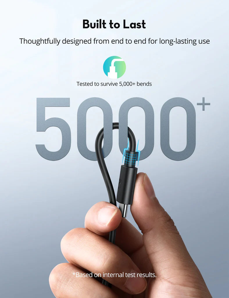 RAVPower 60W USB-C to USB-C Cable (6ft TPE )