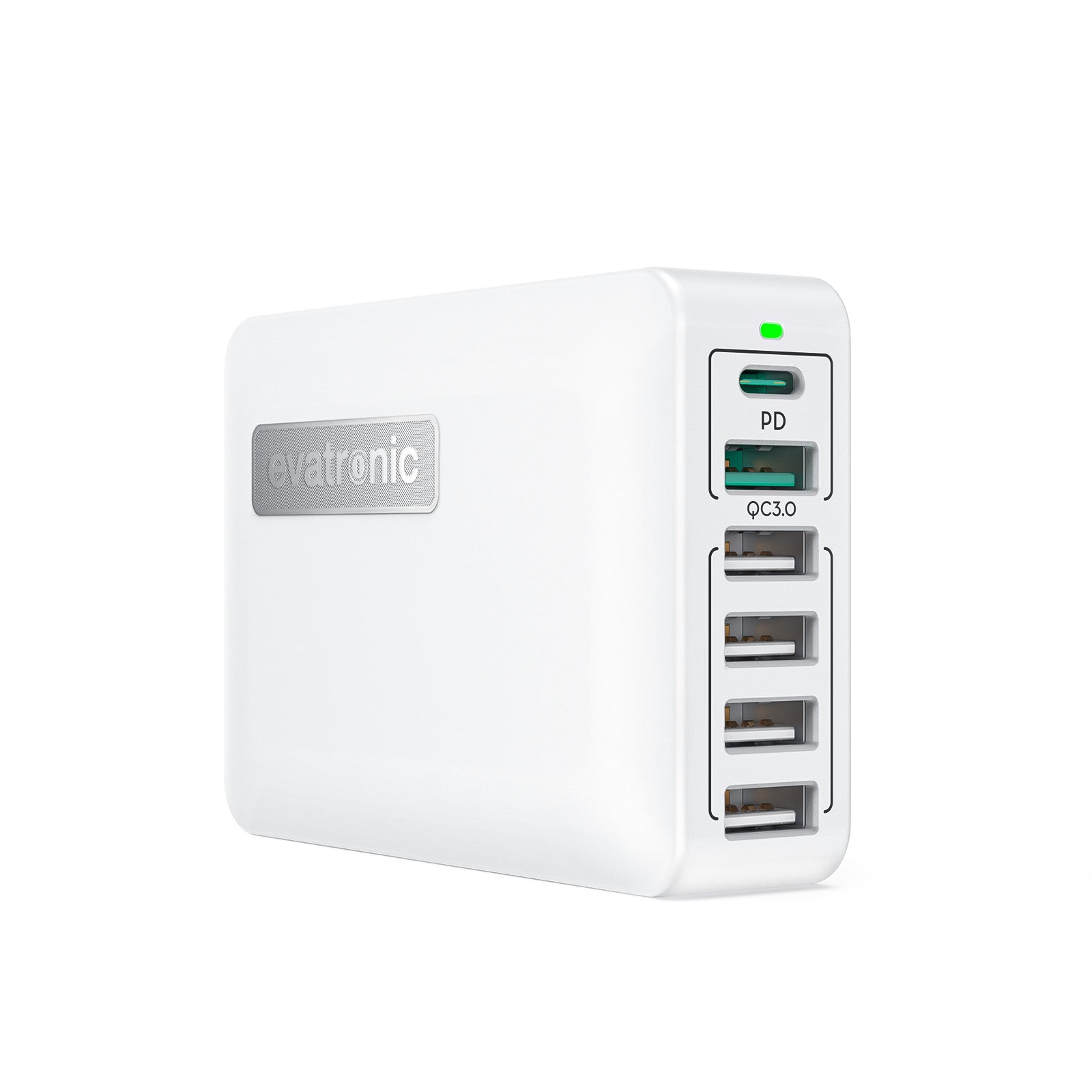 Evatronic PC014 PD 3.0 60W 6-Port Desktop Charger