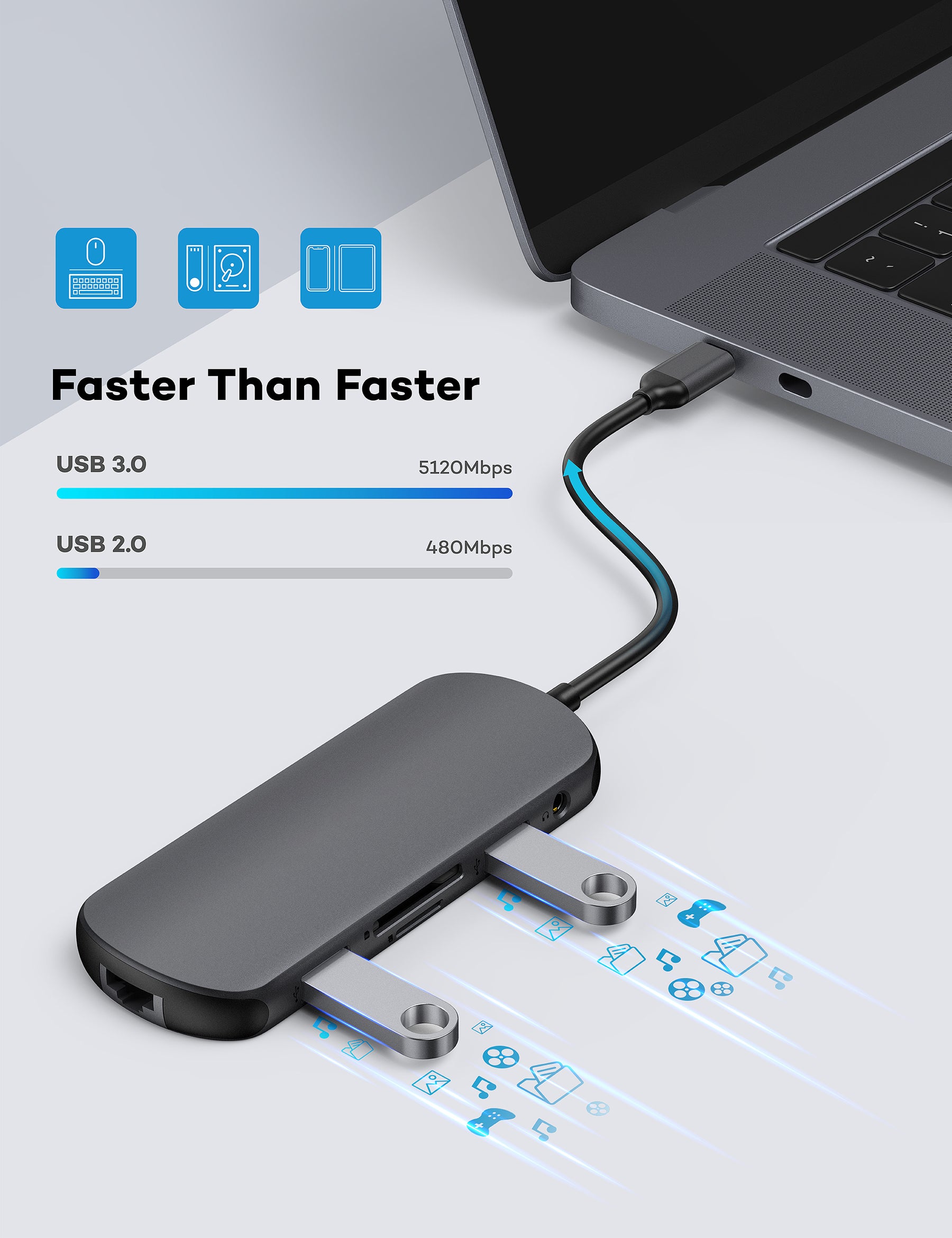 HooToo USB-C Hub UC011, 8-in-1 USB-C Adaptor