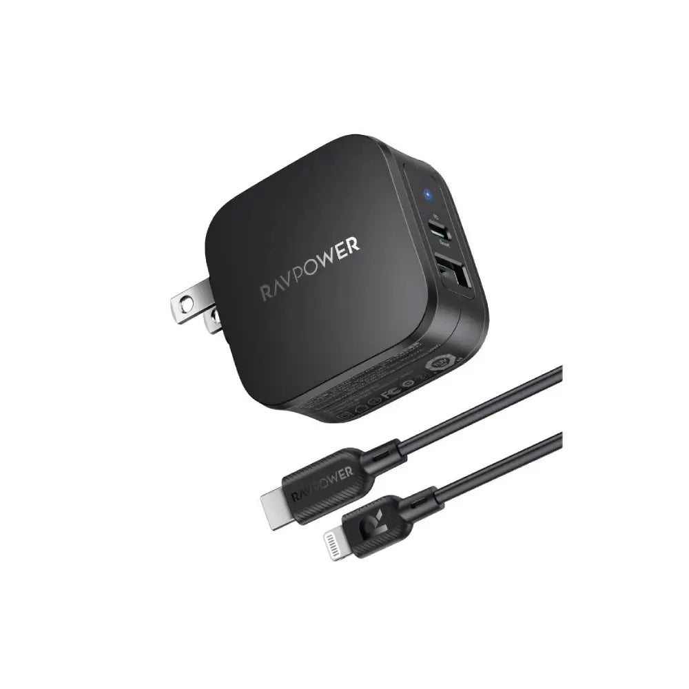 RAVPower PD 30W 2-Port USB C Fast Charger
