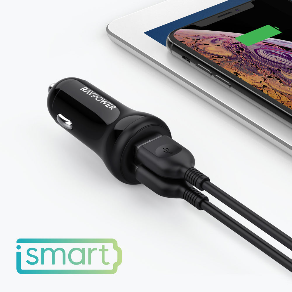 RAVPower RP-PC106 24W 5V-4.8A Dual USB Car Charger