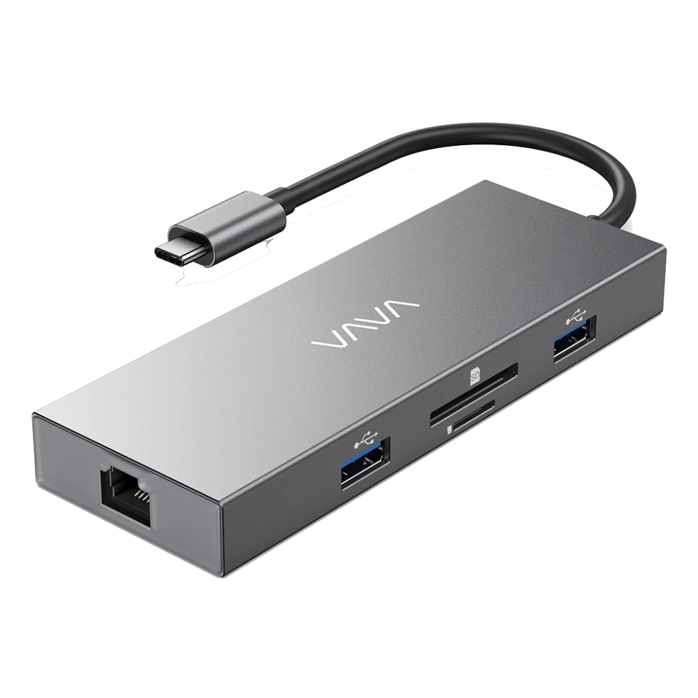 Multi Port Usb C Hub HDMI Adapter 8 In 1 4K UHD