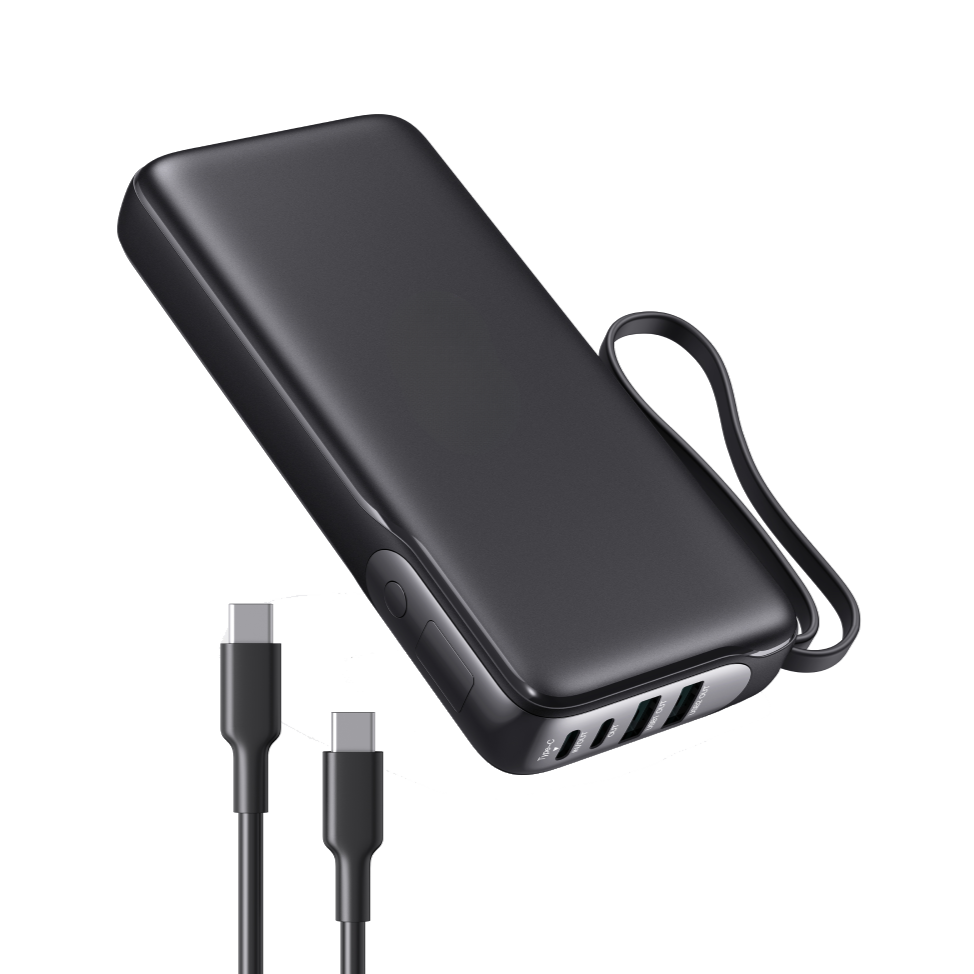 RAVPower AF-PB009 Upgraded 20000mAh 65W 4-Port PD Fast Charging Power