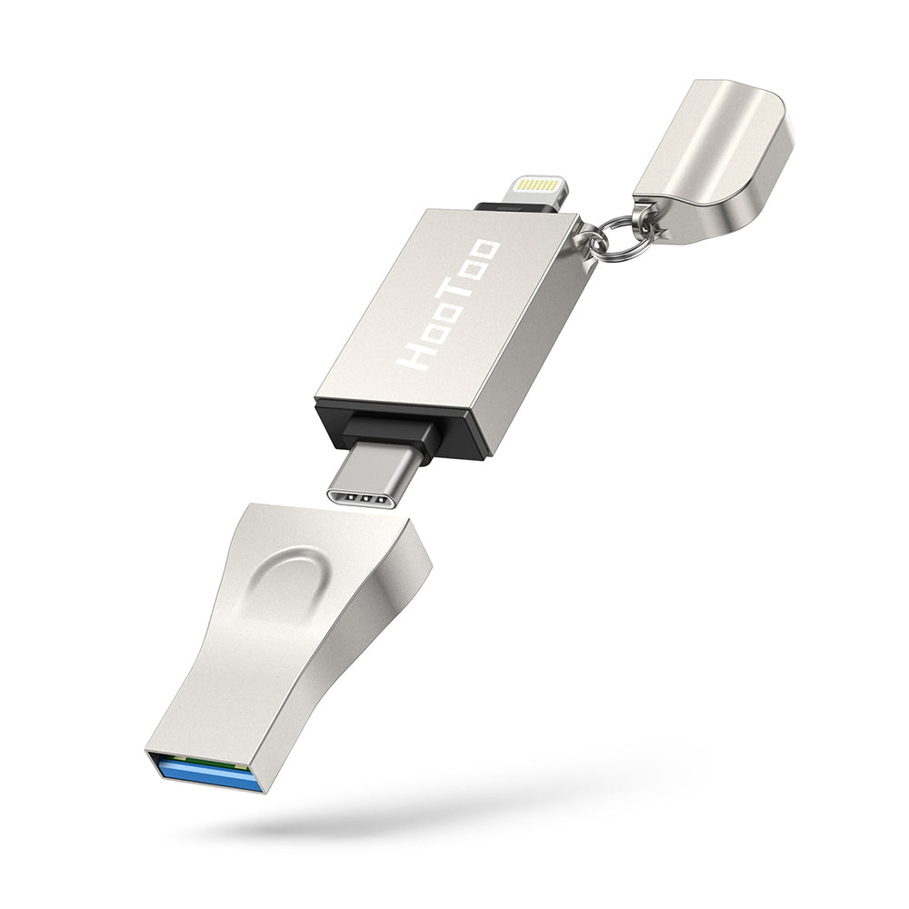 Fortrolig pilot barmhjertighed HooToo Flash Drive 3 in 1 External Drive, USB 3.1 Memory Backup Stick