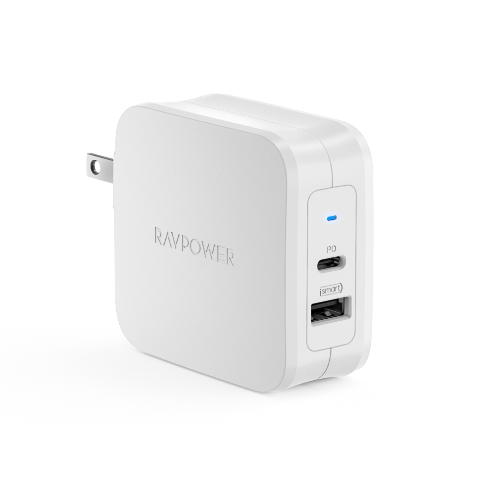 iPhone12 PD Pioneer 61W 2-Port USB C Wall Charger-RAVPower