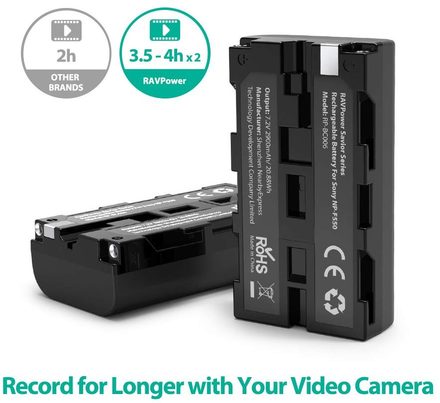 NP-F550 Battery Charger for Sony-RAVPower