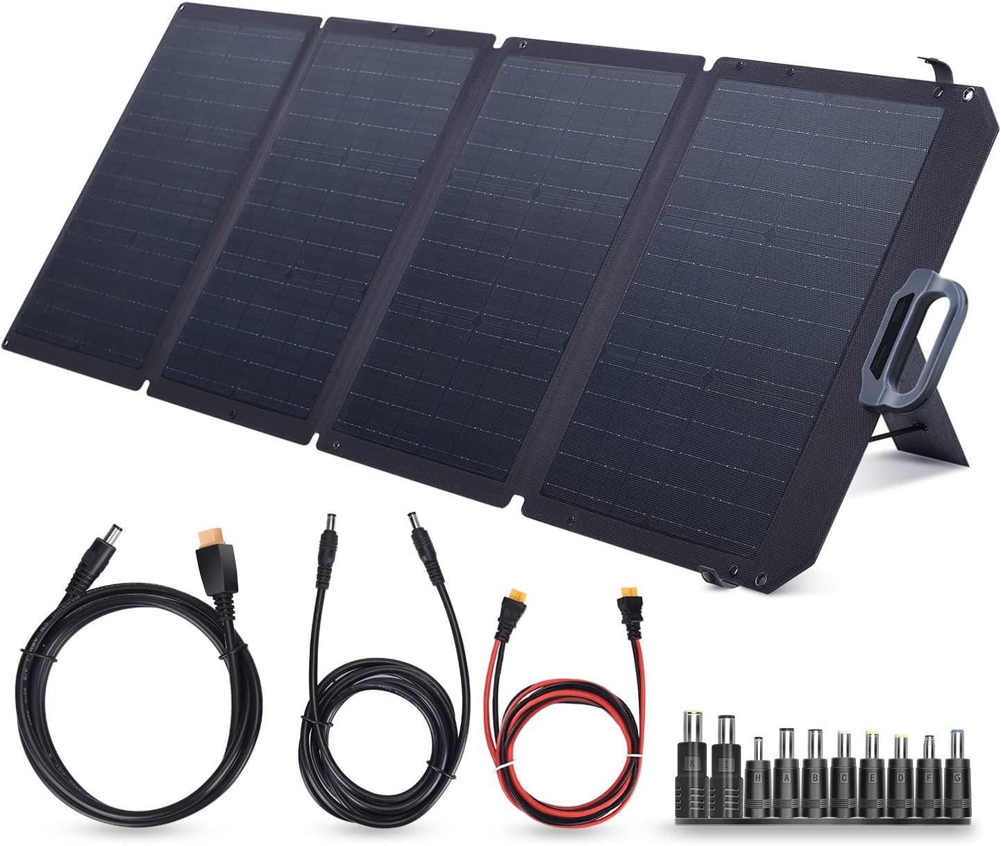 RAVPower VATID 120W Foldable Solar Panel Kit,Portable Solar Charger