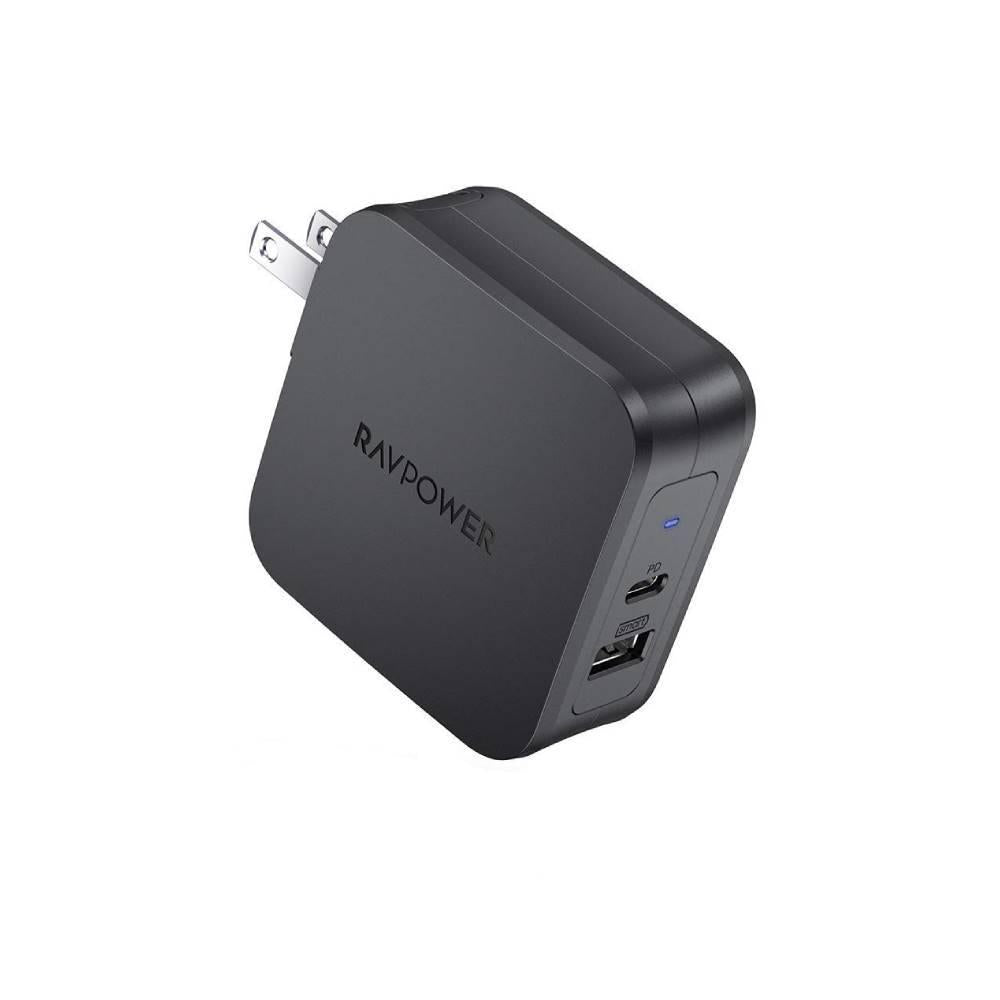iPhone12 PD Pioneer 61W 2-Port USB C Wall Charger-RAVPower