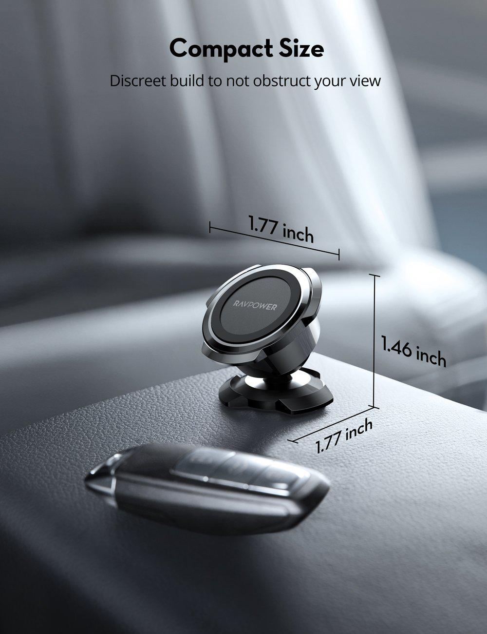 3M Adhesive Magnetic Car Phone Holder 360° Rotatable-RAVPower