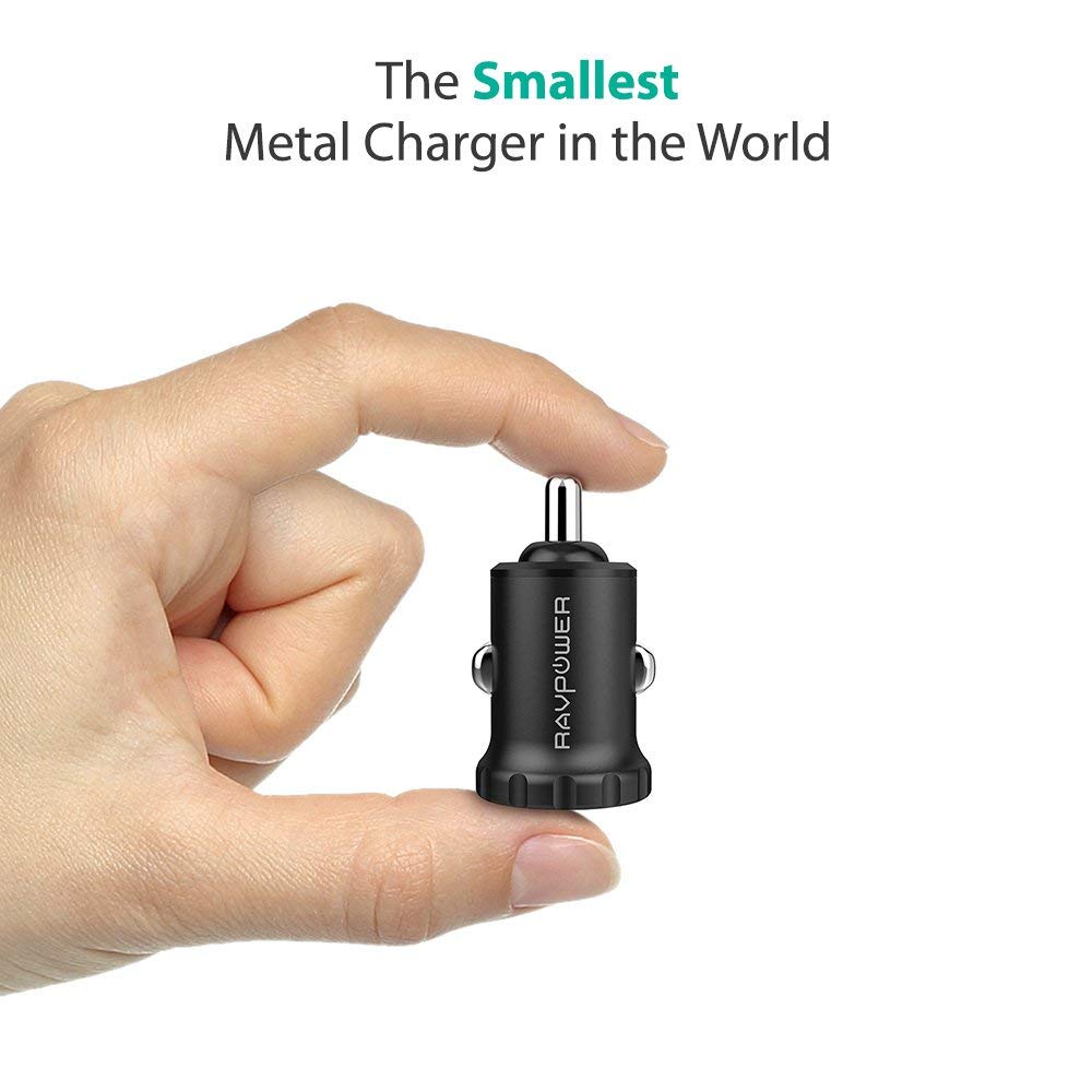 24W 4.8A Mini Dual USB Car Adapter 2-Port Car Charger-RAVPower