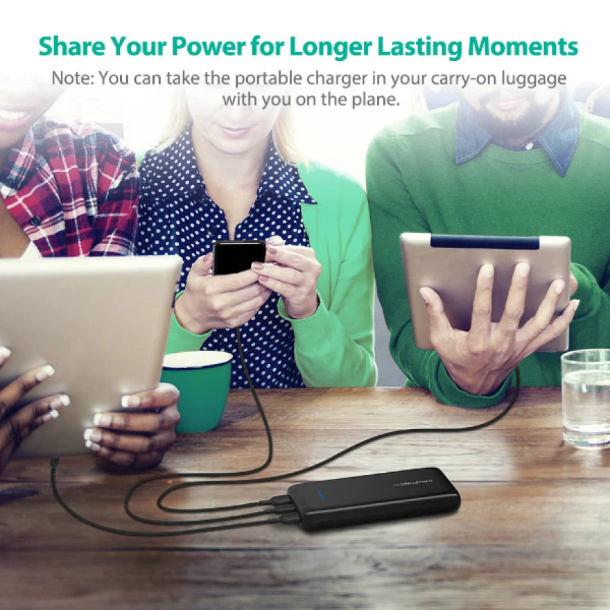 RAVPower RP-PB009 22000mAh Portable Power Bank Black
