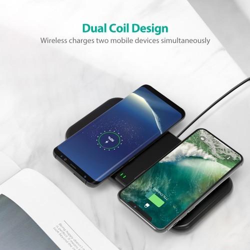 10W Dual Coils Wireless Charger-RAVPower