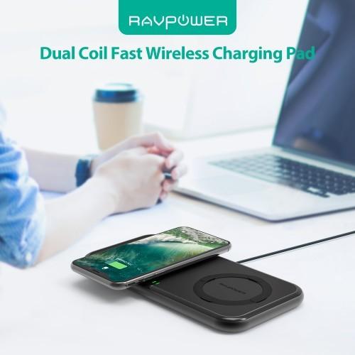 10W Dual Coils Wireless Charger-RAVPower