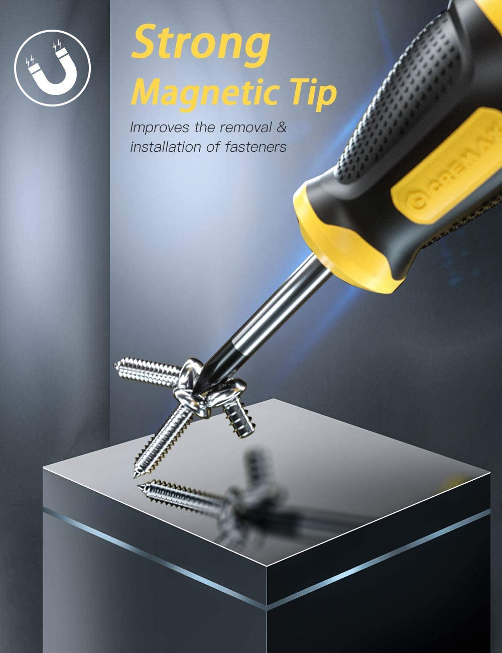 Magnetic Screwdriver Set 57 PCS Includes Slotted/Phillips/Torx Mini Precision Screwdriver-RAVPower
