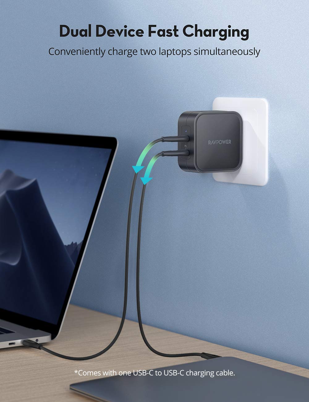 iPhone12 PD Pioneer 90W GaN Tech Type C Wall Charger-RAVPower