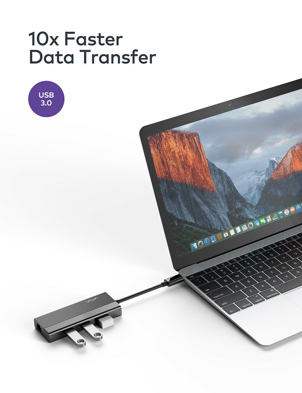 VAVA USB C 4-in-1 USB Hub Adapter