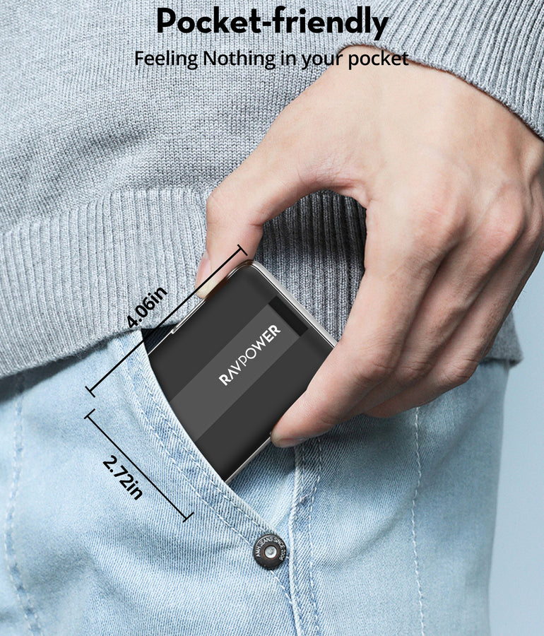 RAVPower RP-PB1217 10000mAh 20W Wired & Wireless Magnetic Power Bank Built-in Foldable Kickstand