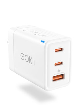 GaN III 65W 3-Port USB C Charger Adapter