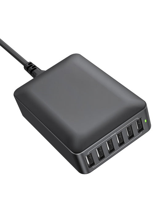 RAVPower PC013 60W 12A 6-Port USB Charger Block