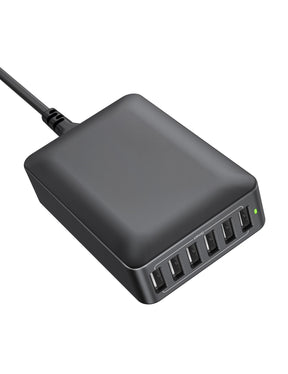 RAVPower PC013 60W 12A 6-Port USB Charger Block