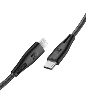 RAVPower Type-C to Lightning Cable 1.2m Nylon Black  RP-CB1017