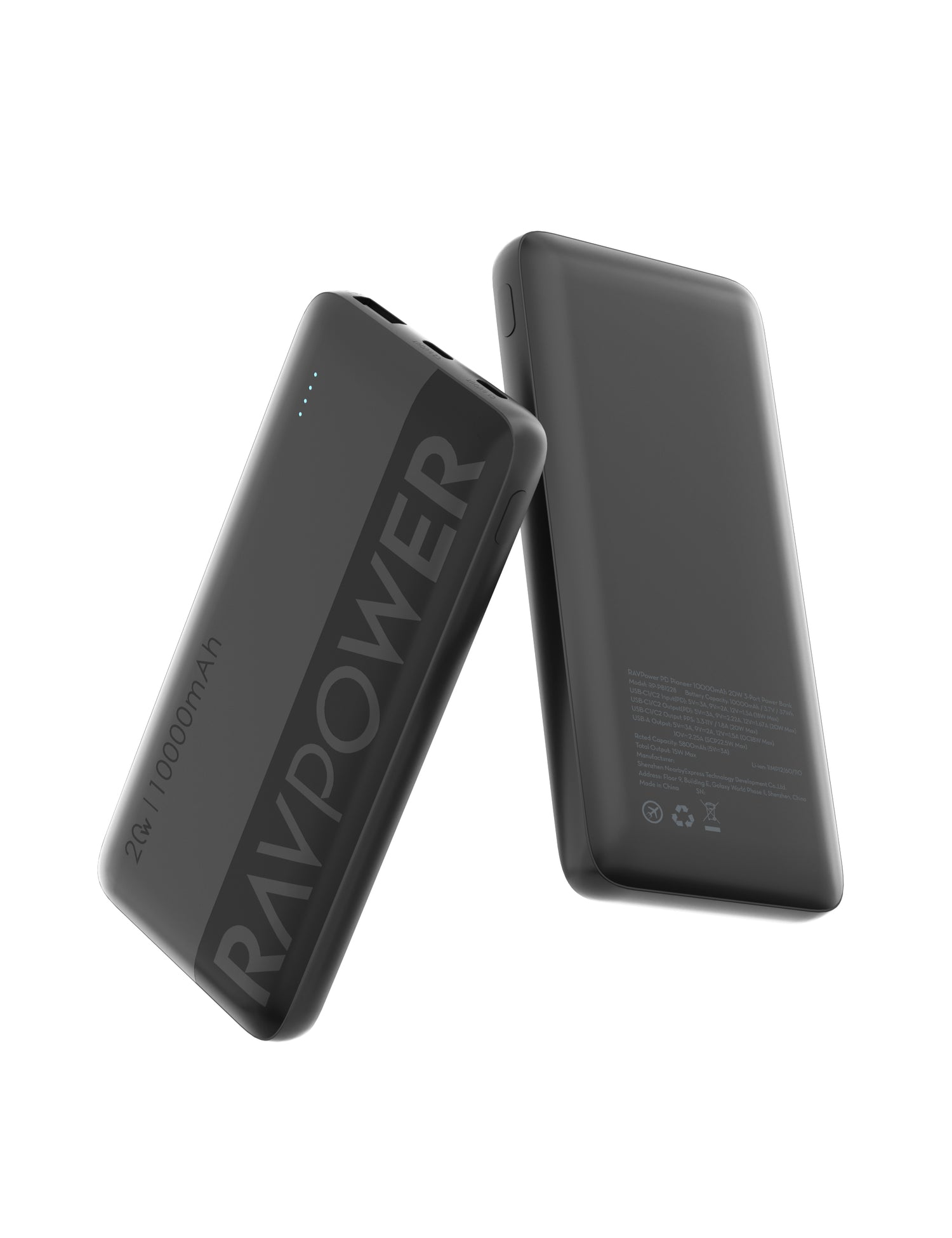 RAVPower RP-PB1228 PD Pioneer 10000mAh 20W Power Bank Black