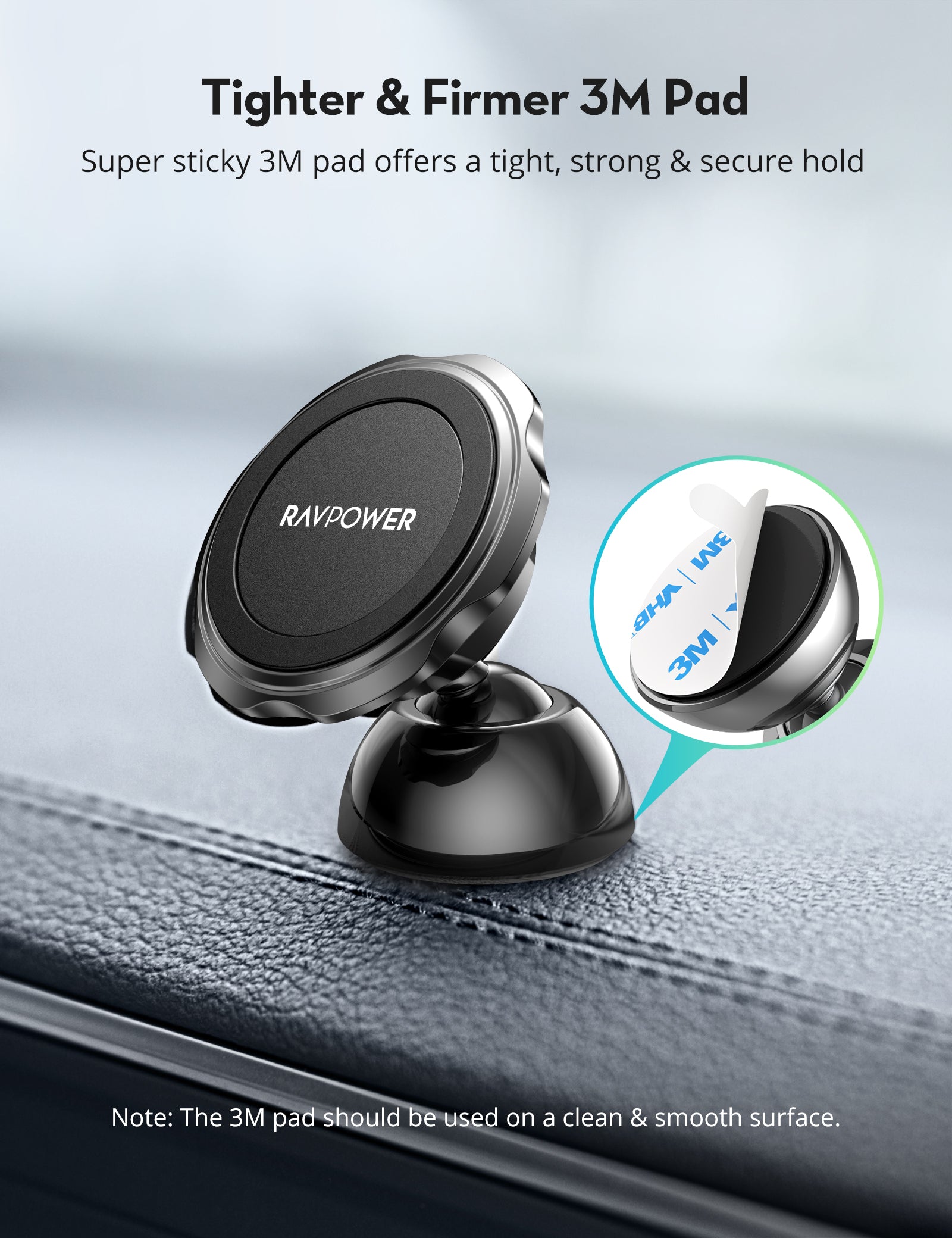 3M Adhesive Magnetic Car Phone Holder