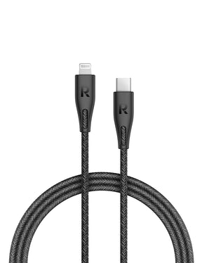 RAVPower Type-C to Lightning Cable 1.2m Nylon Black  RP-CB1017