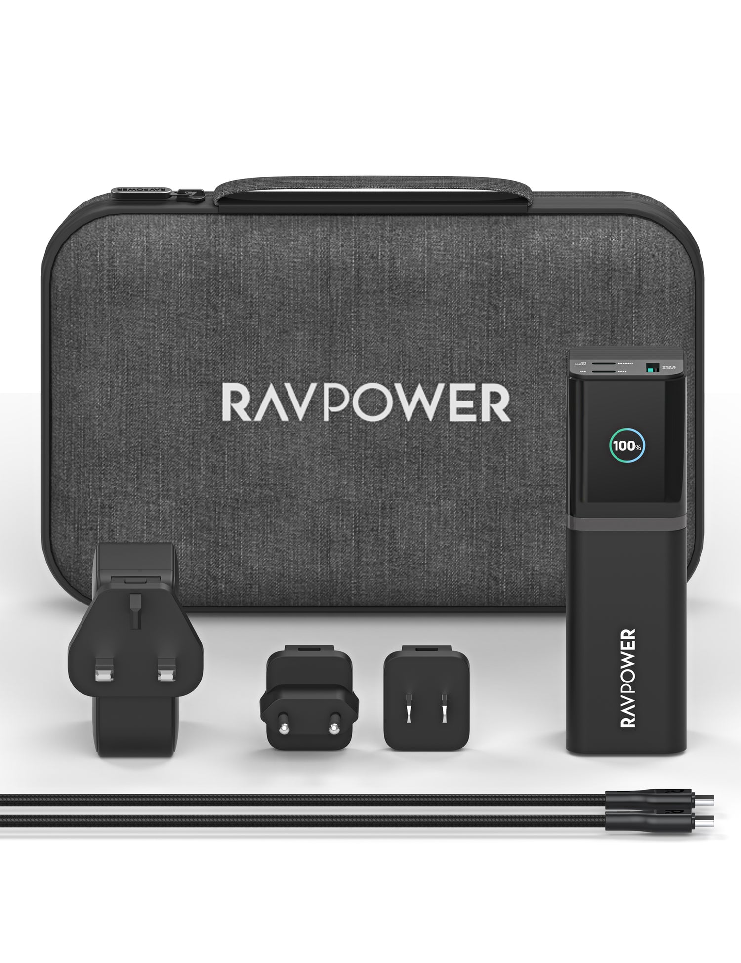 RAVPower RP-PB1243 140W USB-C Power Bank & Charger Combo | Ultra-Fast Travel Charging Solution