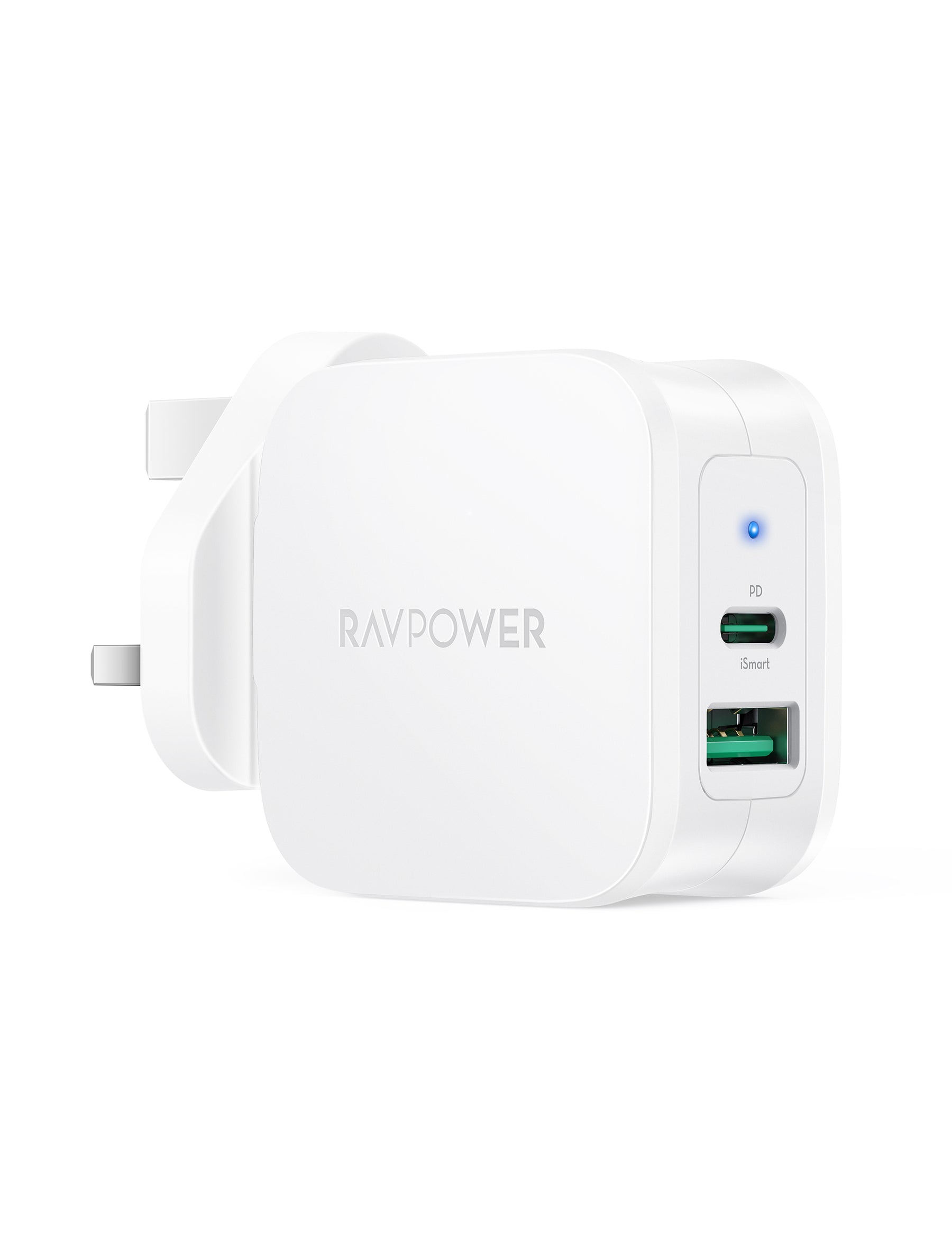 RAVPower European Travel Charger PD 30W 2-Port USB C