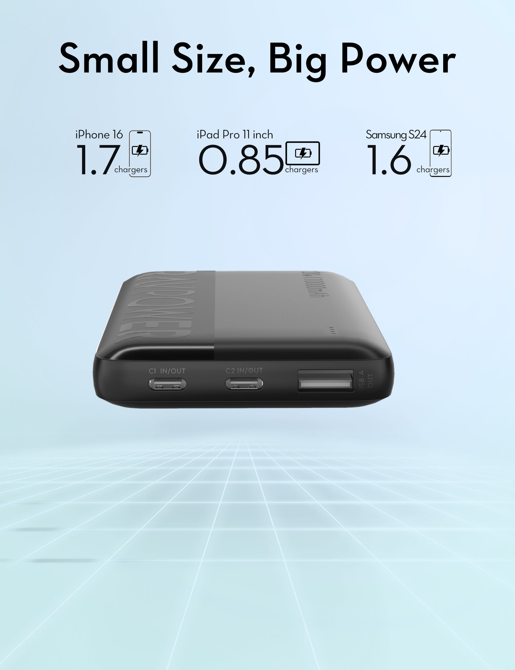 RAVPower RP-PB1228 PD Pioneer 10000mAh 20W Power Bank Black