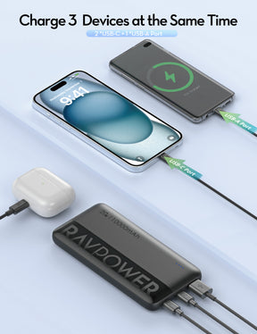 RAVPower RP-PB1228 PD Pioneer 10000mAh 20W Power Bank Black
