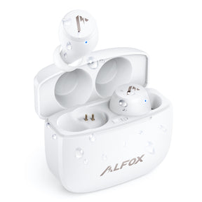 Alfox Bluetooth Earbuds BH002, IPX8 Waterproof and CVC 8.0 active noise cancellation technology (ANC)