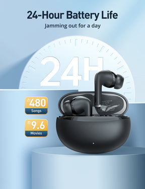 Evatronic Wireless Earbuds BH035, 35dB ANC technology