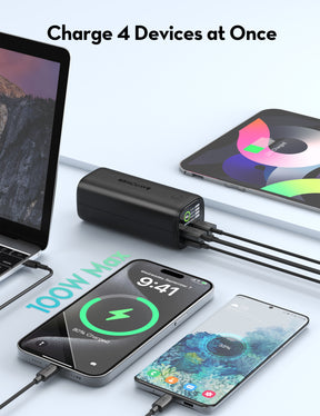 RAVPower RP-PB208Ultra PD Pioneer 20000mAh 100W Smart Digital Display Power Bank Black