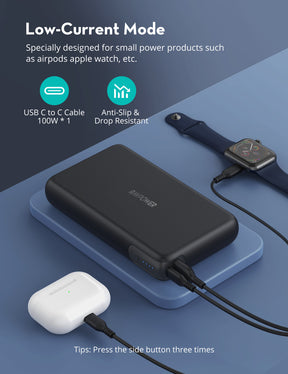 RAVPower Upgraded 30000mAh 100W 2-Port Portable Laptop Charger