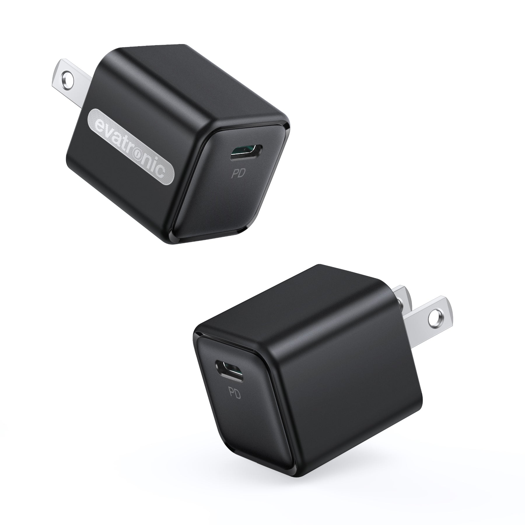 Evatronic 2-Pack 20W USB C Power Delivery Wall Charger PC025