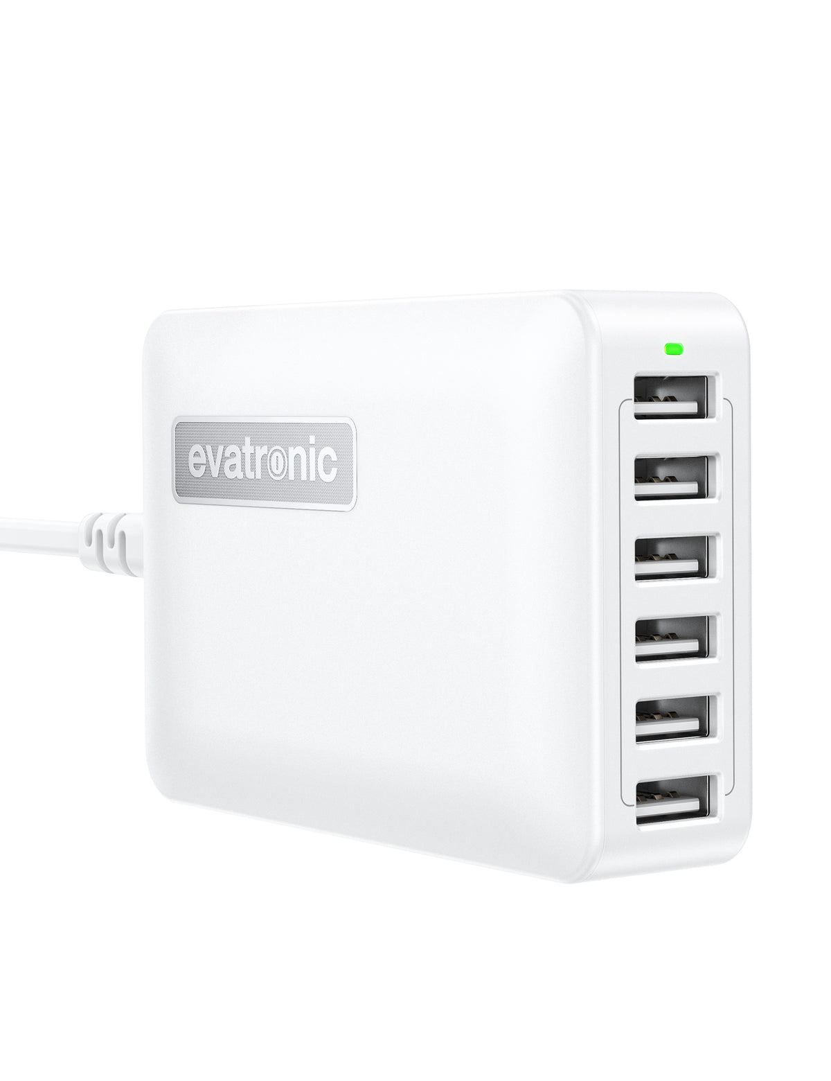 Evatronic PC013 60W 12A 6-Port USB Charger Block