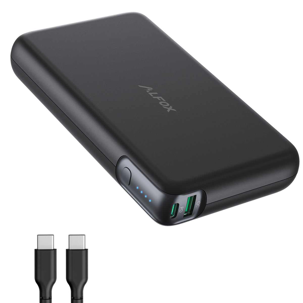 Alfox 30000mAh 100W 2-Port PD 3.0 + QC 3.0 Power Bank