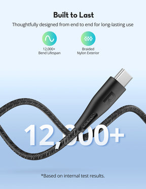 RAVPower USB C to C 60W Cable (3.9ft / 6.5ft Nylon Braid)