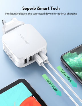 RAVPower RP-PB208Pro Power Bank & RP-PC026 Wall Charger Bundle