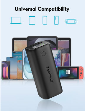 RAVPower RP-PB208Ultra PD Pioneer 20000mAh 100W Smart Digital Display Power Bank Black