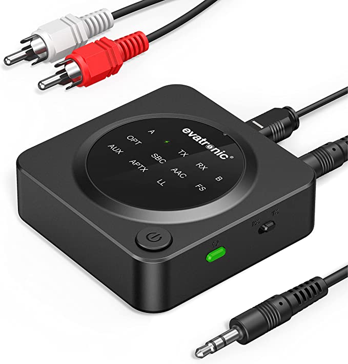 2 In 1 Bluetooth TV Transmitter Receiver, Make Non-Bluetooth Items