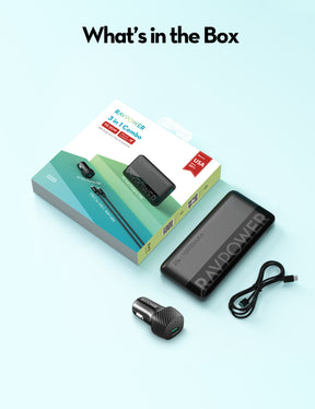 RAVPower RP-VC1015 Car Charger Combo
