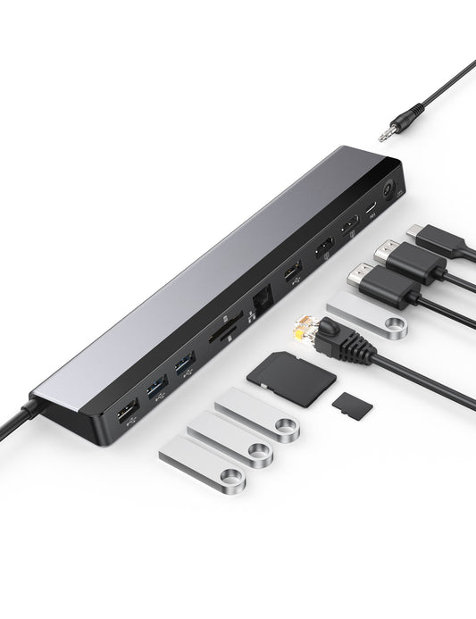RAVPower 12-in-1 USB-C Docking Station DK003