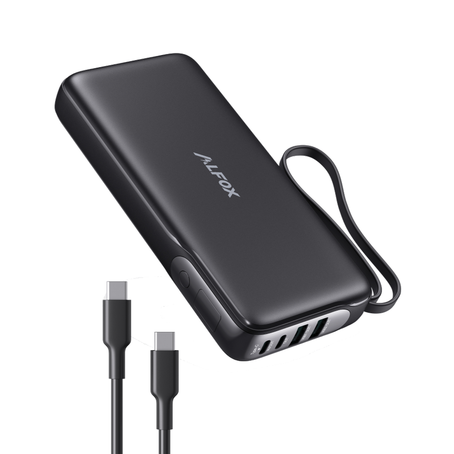 Alfox PB009 Upgraded 20000mAh 65W 4Port PD Fast Charging Power Bank